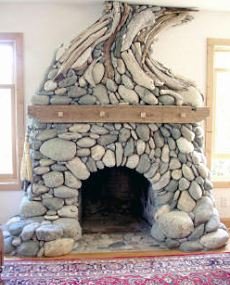 stone fireplace picture