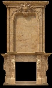 stone fireplace surround