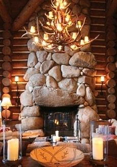 stone fireplaces pictures