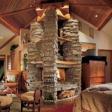 stone fireplaces pictures