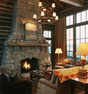 stone fireplaces pictures