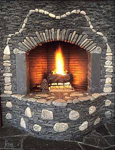 stone fireplaces