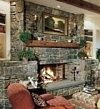 stone fireplace design