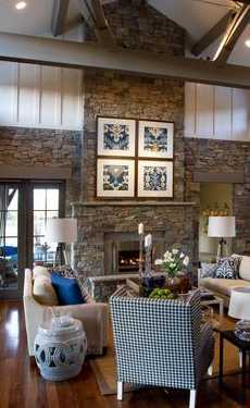 stone fireplace design