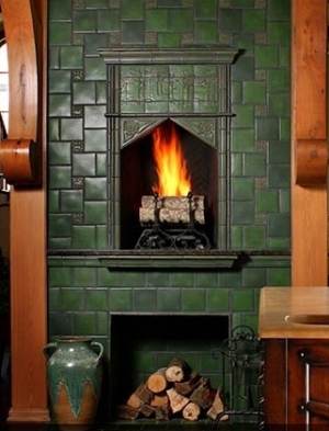 tile fireplace surround