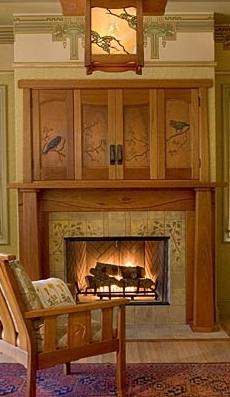 tile fireplace surround