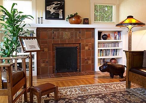 tile fireplace surround