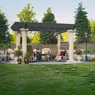 outdoor fireplace designs