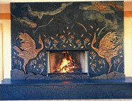 unique fireplace design