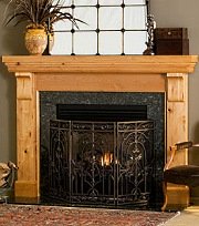 wood fireplace mantels